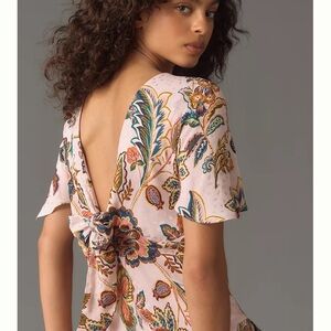 Anthropologie Kachel Floral Print Dress